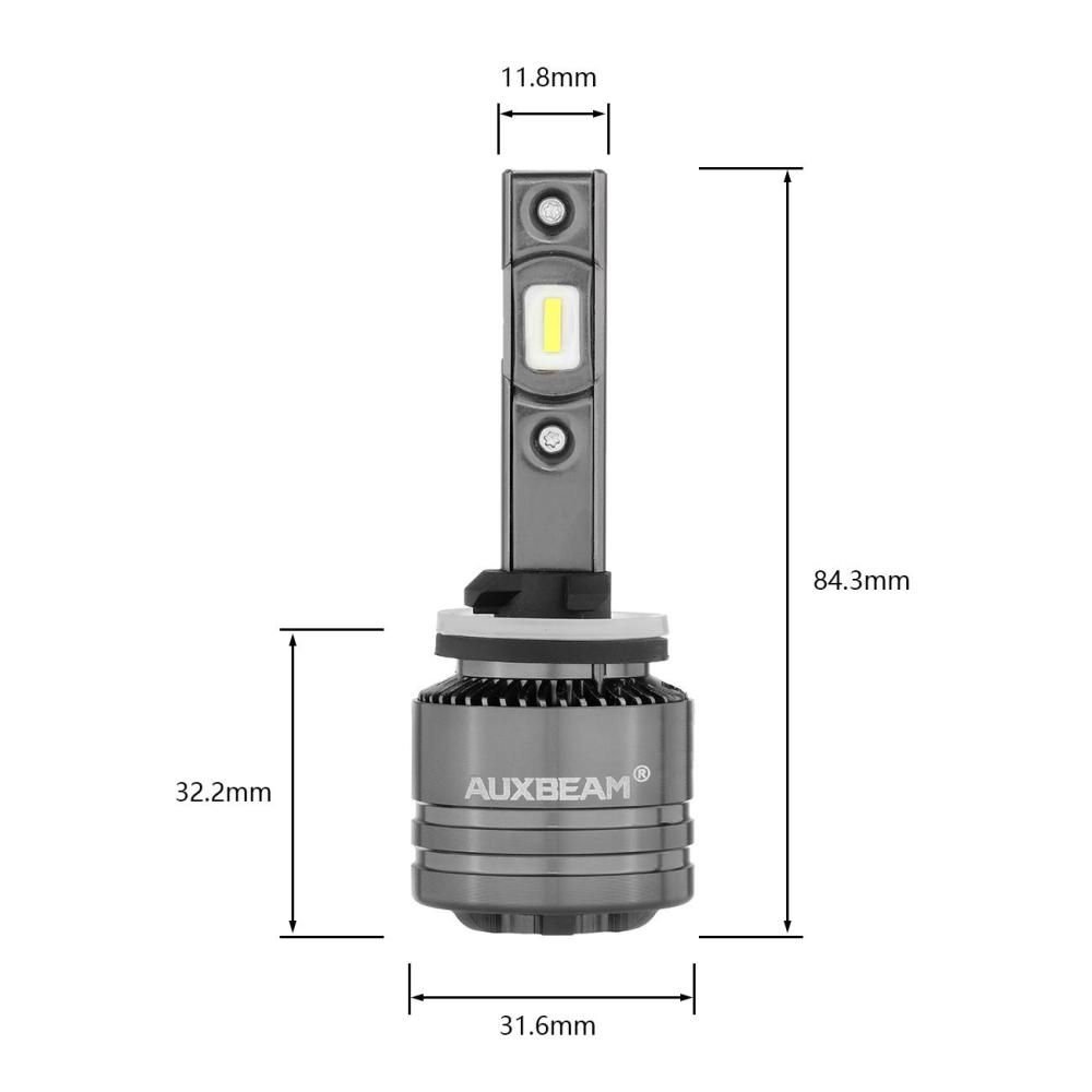 Auxbeam T1 LED 6500K 8000LM poltinsarja